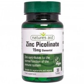 Nature's Aid Zinc Picolinate 15mg Tabs 30s