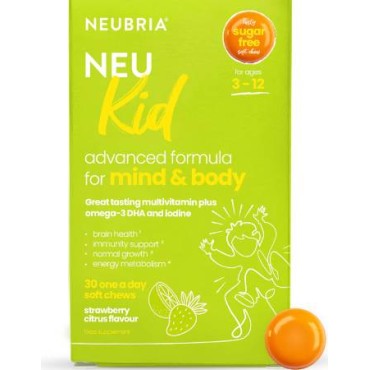 Neubria Neu Kid Advanced Formula For Mind And Body 3 - 12 Yrs 30 Soft Chews