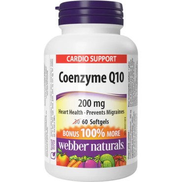 Webber Naturals Co-enzyme Q10 200mg Softgels 60's