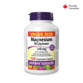 Webber Naturals Magnesium Bisglycinate 200mg  Caps 120's