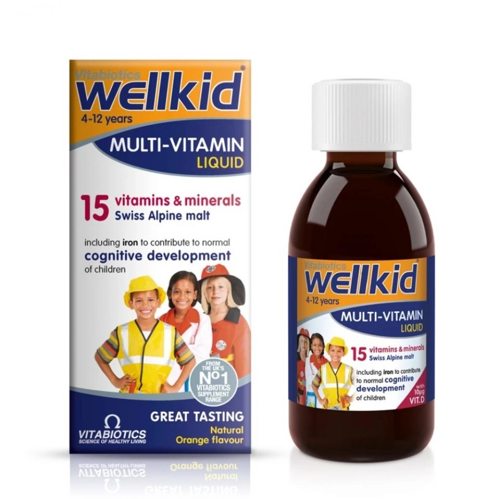 Wellkid Multivitamin Liquid 4 -12 Yrs 150ml