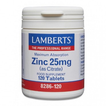 Lamberts Zinc Citrate 25MG 120S