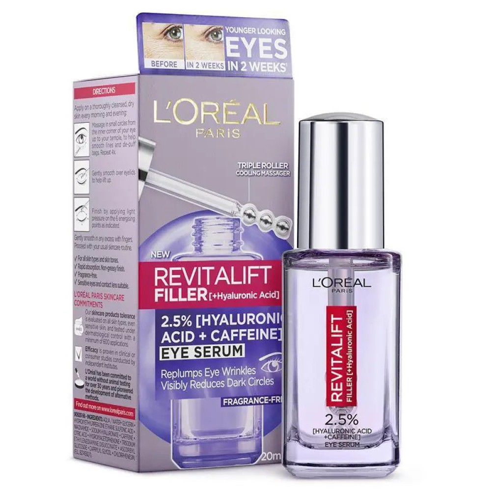 L'Oreal Paris Revitalift Filler Hyaluronic Eye Serum 20ml