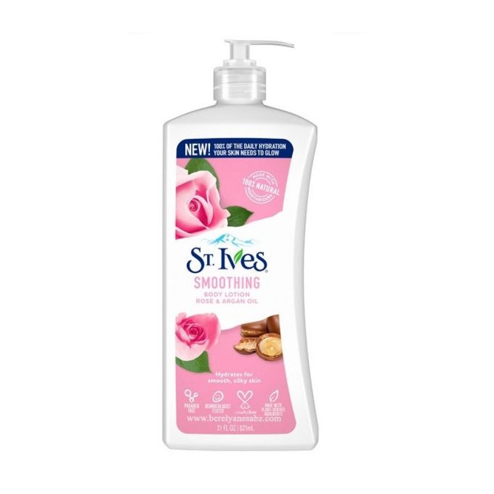 St Ives B Ltn Nat Soothing Rose & Argan Oil 621ml