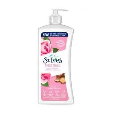 St Ives B Ltn Nat Soothing Rose & Argan Oil 621ml