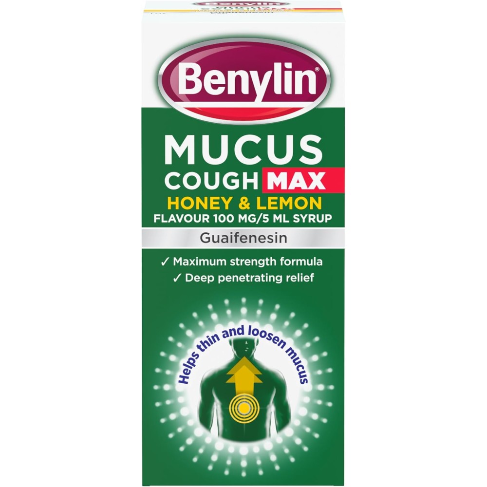Benylin Mucus Cough Max Honey and Lemon Flavour 300ml