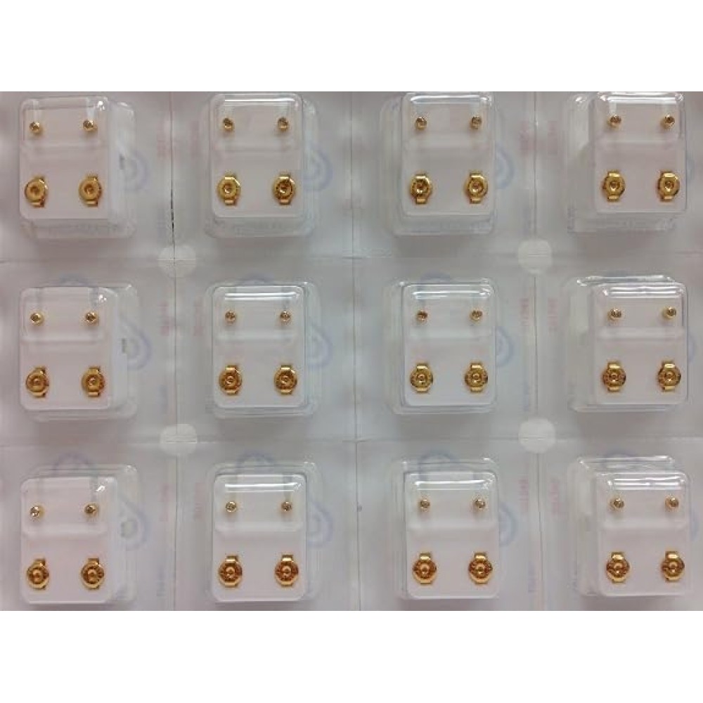 Caflons Stud Earrings Gold
