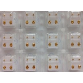 Caflons Stud Earrings Gold