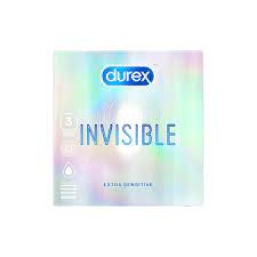 Durex  Invisible Condoms 3's