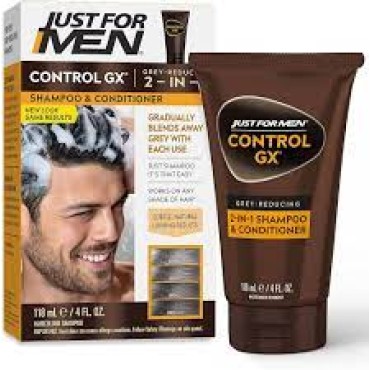 Just For Men Control Grey Reducing Shampoo 2 In 1 And Conditioner 118ml