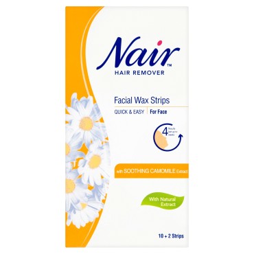 Nair Hair Removal Wax Strips 16's Face