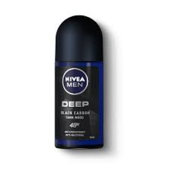 Nivea Roll On Deep Black Carbon Dark Wood