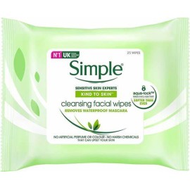 Simple Kind To Skin Cleansing Facial Wipes 25s