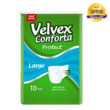 Velvex Conforta Adult Diapers Large 10's