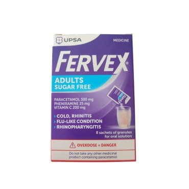 Fervex Sugar Free Adult 8 Sachets