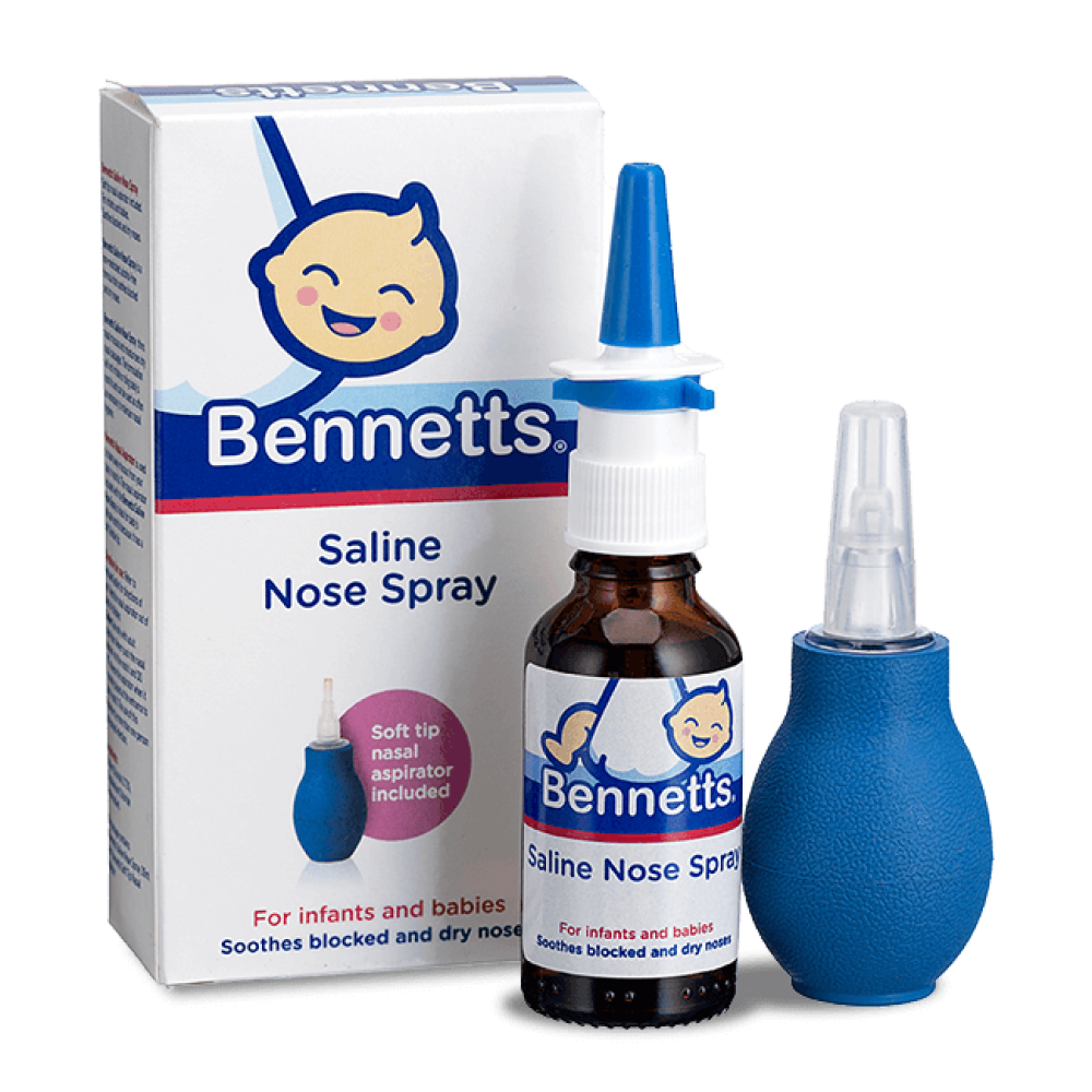 Bennetts Saline Nose Spray with Aspirator 30 ml