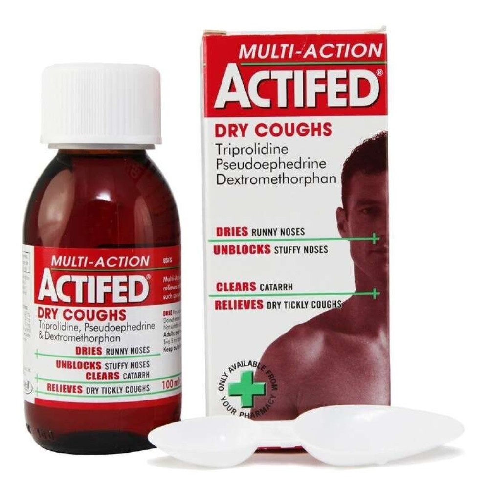 Actifed Multi Action Dry Cough Syrup100ml