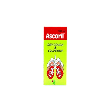 Ascoril Dry Cough & Cold Syrup 100ml