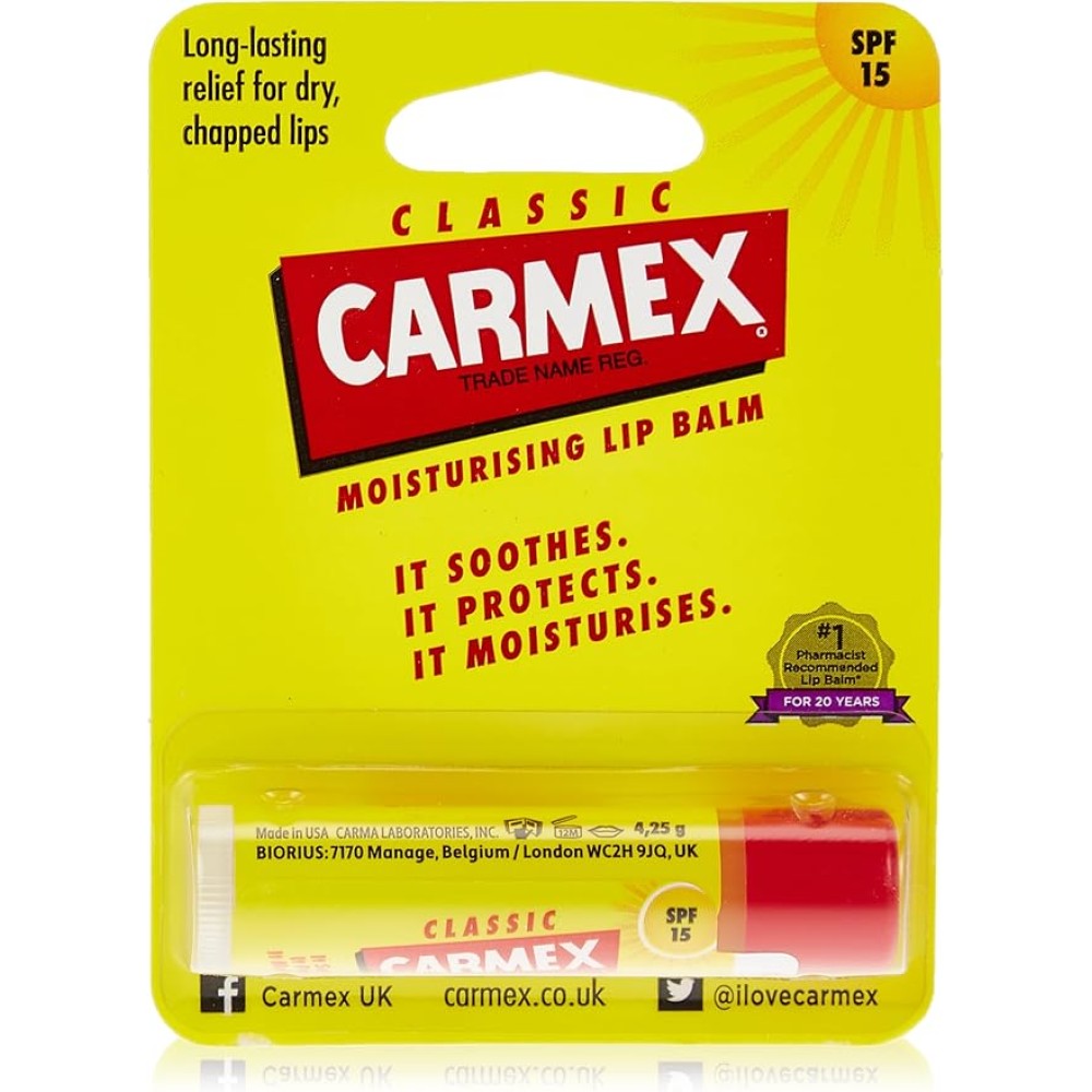 Carmex Classic Moisturizing Lip Balm Stick 4.25g