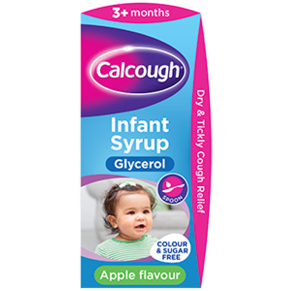 Calcough Infant Syrup Apple Flavour 125ml