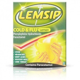 Lemsip Cold & Flu Lemon Satchets 5's