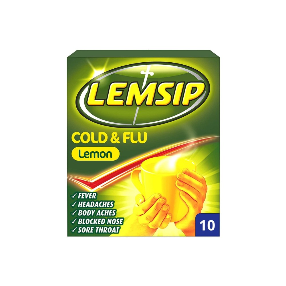 Lemsip Cold & Flu Lemon Satchets 10's