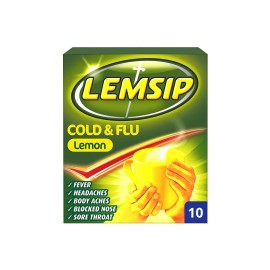 Lemsip Cold & Flu Lemon Satchets 10's