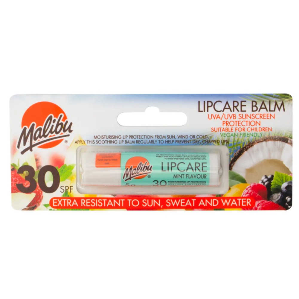 Malibu Lipcare SPF 30 Mint Lip Balm 5g