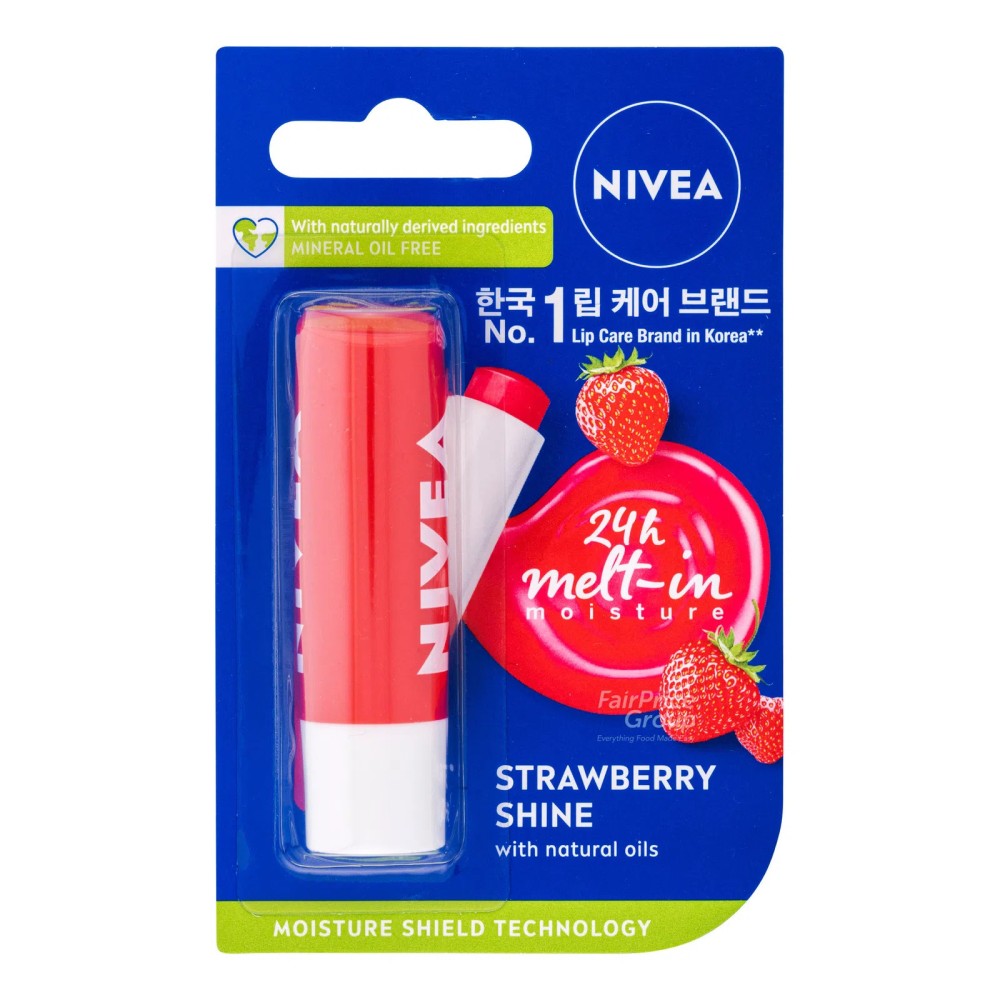 Nivea Strawberry Shine Lip Balm 4.8G