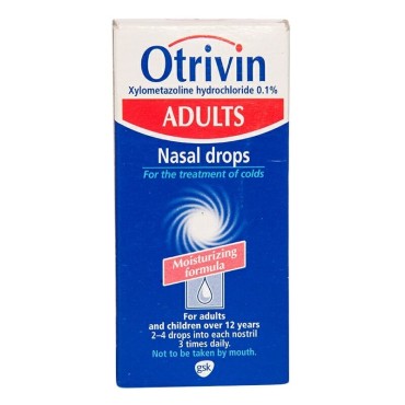 Otrivin Adult Nasal Drops 10 ml