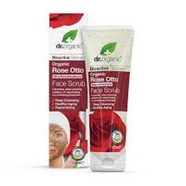 Dr Organic Rose Face Scrub 125ml