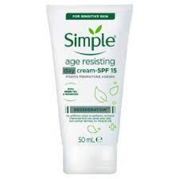 Simple Age Resisting Day Cream Spf 15 50ml