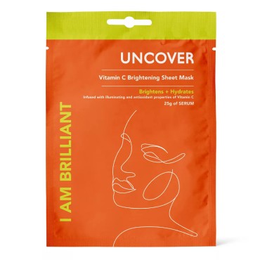 Uncover Vitamin C Brightening Sheet Mask 25g   (I am Brilliant )