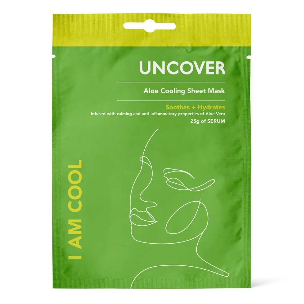 Uncover Soothing Aloe Vera Sheet Mask 25g  (I am Cool Aloe Vera)