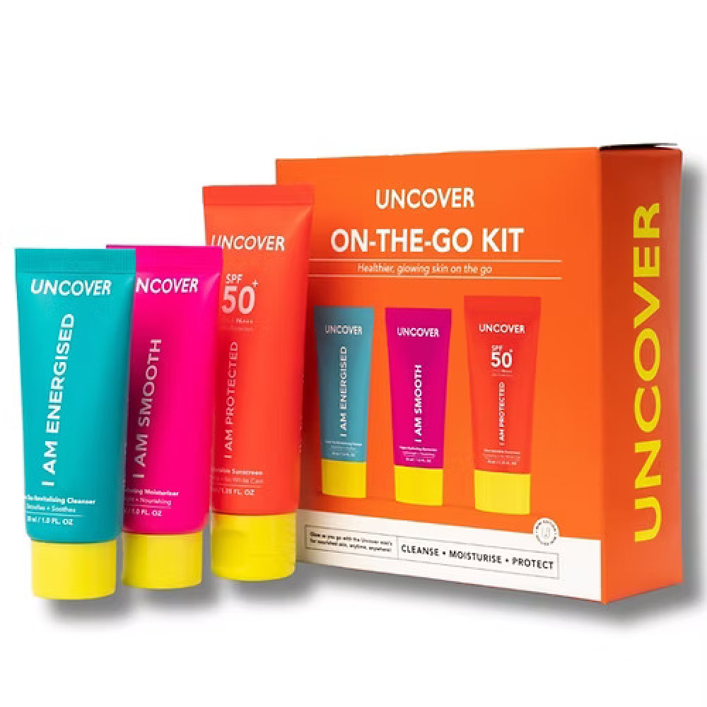 Uncover On The Go   Skin Care 3-In-1 Kit (Cleanse, Moisturizer and Sunscreen)