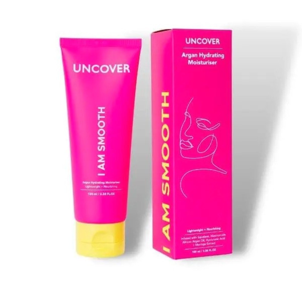 Uncover Argan Hydrating Moisturiser, 100ml ( I Am Smooth)