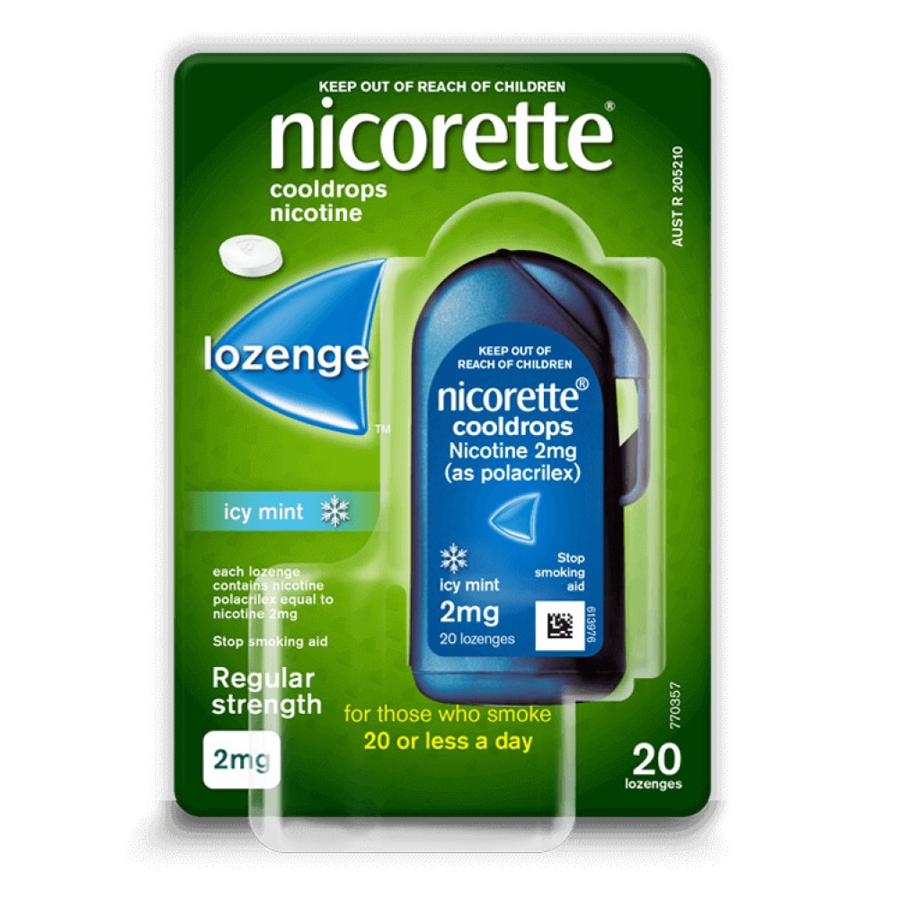 Nicorette 2mg Lozenges 4×20's - Icy Mint