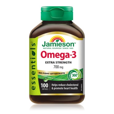 Jamieson Omega-3 Extra Strength 700mg Softgels 100's