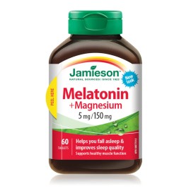 Jamieson Melatonin With Magnesium 5mg /150mg Tablets 60'