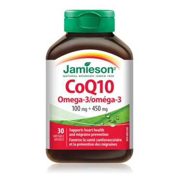 Jamieson COQ10 + Omega-3 Softgels Capsules 30's