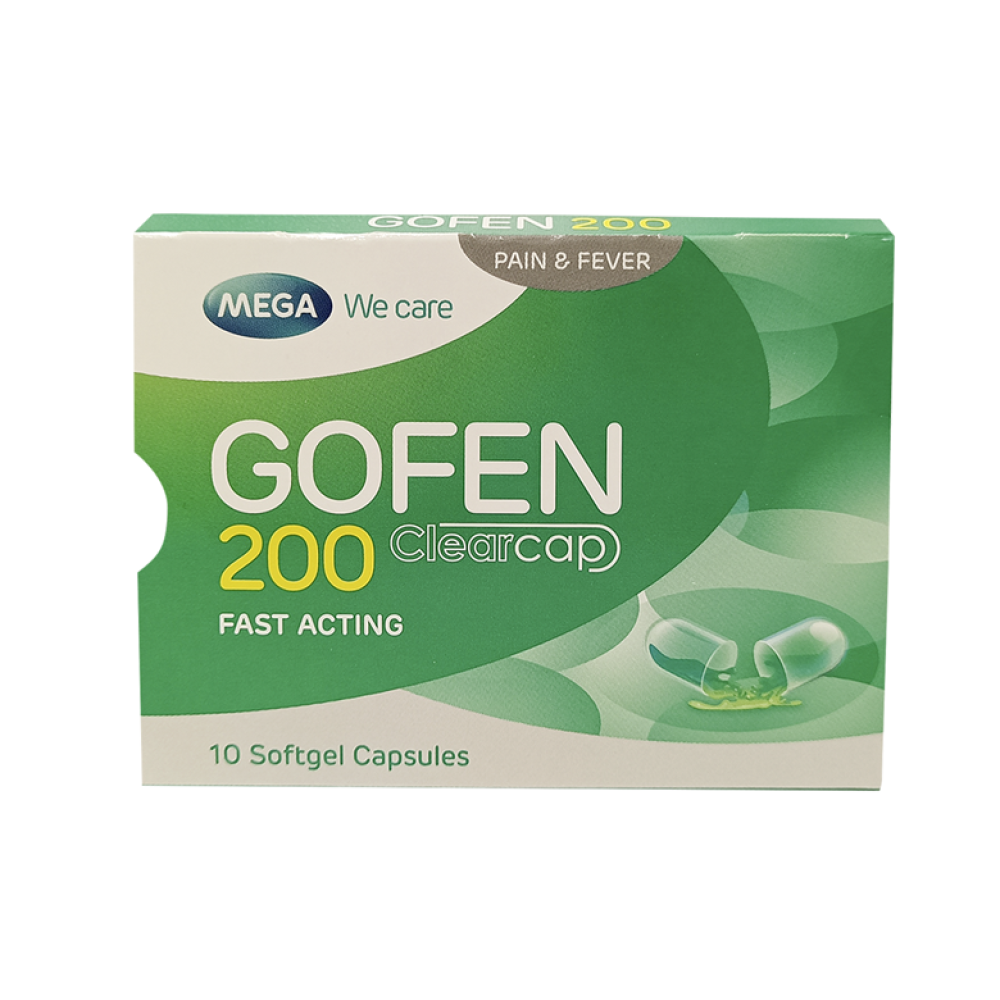 Mega Gofen 200mg Capsules 10's