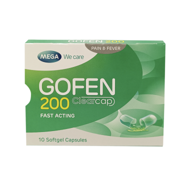 Mega Gofen 200mg Capsules 10's