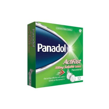 Panadol Actifast 500mg Solube Tablets 12's