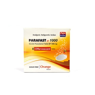 Parafast ET 1000mg 8 Effervescent Tablets