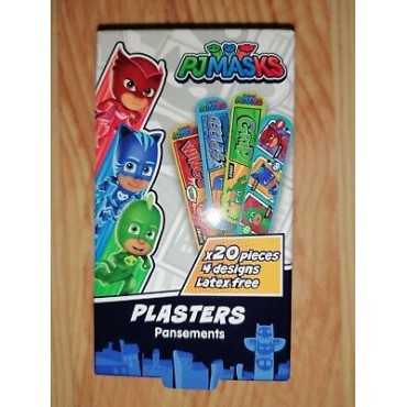 Pj Masks Kids Latex Free Plasters-4 Designs 20's